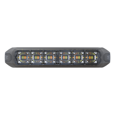 Luz Auxiliar Moldeable / 12 LED Dual Color Rojo/Claro / IP67 / Flexión 120° / Certificación SAE y ECE