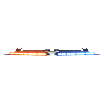Luz LED de Advertencia Interior / 144 LED / Rojo-Blanco-Azul-Blanco / 12-24 VDC / Perfil Bajo / Sin Perforación