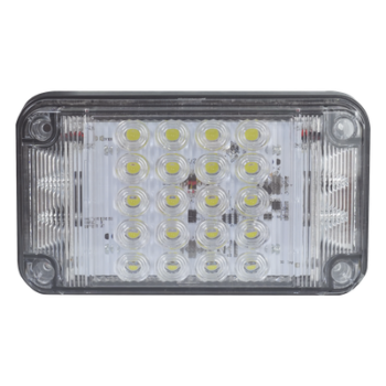 Luz de Advertencia LED / 7x4" / 66 LED / 12 VCC / 1 A / 10 Patrones de Destello / Luz de Trabajo Integrada