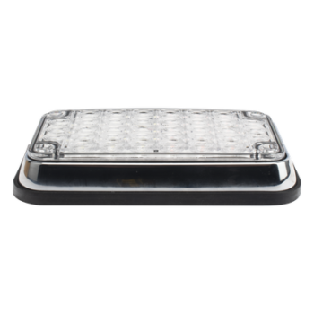 Luz de Advertencia LED / 6 x 4 pulgadas / Bicolor Rojo/Claro / 66 LED / 12 VCC / 10 Patrones de Destello