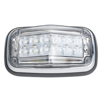 Luz de Advertencia LED / 8 x 4 in / 12 LEDs / 11 Patrones de Destello / IP67 / 12-30 VDC / SAE J595 J845