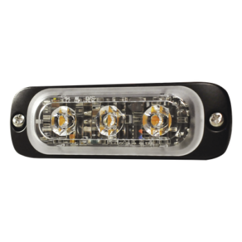 Luz Auxiliar LED / 3 LED / Multivoltaje 12~24 VCD / 12 Patrones de Destello / IPX8 / SAE J595 Clase 1