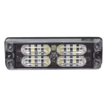 Luz de Advertencia LED / 12 LEDs 1W / 36 Patrones / Montaje Superficie 0.5" / IP67 / SAE Clase I / Rojo