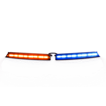 Barra de Luces Interior para Parabrisas / Tricolor Rojo-Azul-Blanco / 144 LED / 12-24 V / SAE Class I / Compatible con Matrix