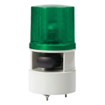 Baliza LED con Sirena / 5 Tonos 105 dB / 4 Patrones de Destello / 110-220 VCA / IP54