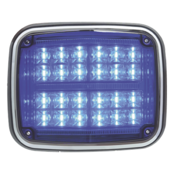 Luz de Advertencia LED / 24 LEDs / 11 Patrones Programables / IP67 / 12-30 VCC / 24 W / Policarbonato