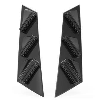 Sistema de Iluminación para Pilar de Vehículo / 6 Luces Traseras / 2 Luces de Intersección / Rojo/Azul/Ámbar Trasero / Rojo/Azul/Blanco Lateral / Compatible con Ford PIU 2020+
