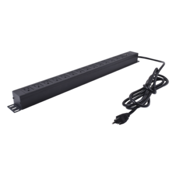 Unidad de Distribución de Energía (PDU) / 14 Tomas / 125 V / Montaje Vertical / Cable 1.90 m (6.2 ft) / Gabinete 650 mm (25.6 in) de Ancho