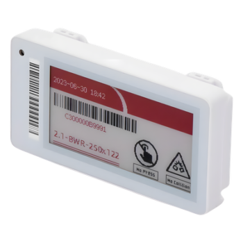 Etiqueta Electrónica de Tinta / 2.13 Pulgadas / 250x122 píxeles / Bluetooth 5.0 / IPX5 / NFC Integrado