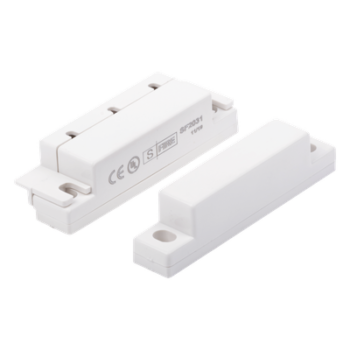 Contacto Magnético para Puertas y Ventanas / Gap 33 mm / NC Normalmente Cerrado / 12 VCC / Cubierta Protectora / 63 mm Largo