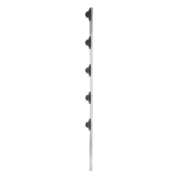 Poste de cerco eléctrico / 1.2 m (3.9 ft) / Acero galvanizado G60 / 5 aisladores de paso / 18 kV dieléctrico