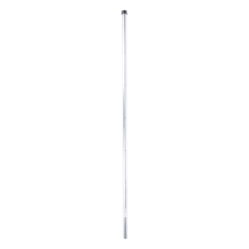 Poste de Esquina para Cerca Electrificada / 6 Aisladores / Tubo Galvanizado Cal. 18 / 1" Diámetro / 1.4 m (4.6 ft) Altura / Sin Pintar