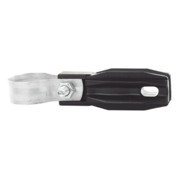 Aislador de Paso o Esquina / Abrazadera Ajustable 33-38 mm / Resina 100% Virgen / Anti-Arqueo / Protección UV e IP
