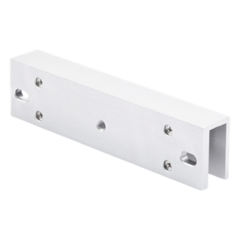 Montaje en U para Chapa Magnética / Puertas de Cristal / Espesor hasta 17 mm / Aldural Anodizado / 185×28×45 mm (7.3×1.1×1.8')
