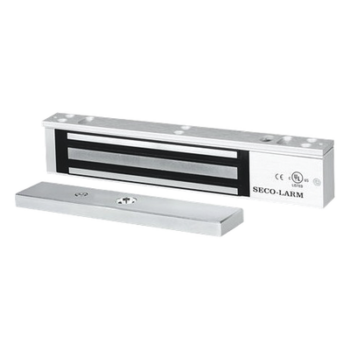 Chapa Magnética Electromagnética / 600 lb (272 kg) / 12/24 VDC Seleccionable / Sensor de Estado de Unión / LED / Uso Interior