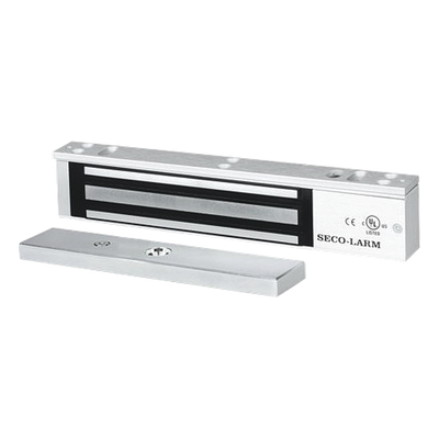 Chapa Magnética Electromagnética / 600 lb (272 kg) / 12/24 VDC Seleccionable / Sensor de Estado de Unión / LED / Uso Interior