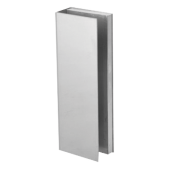 Bracket de Montaje Tipo U / Puertas de Vidrio 3/4" (19.1 mm) / Chapas Magnéticas 600 a 1200 lbs / Ajuste por Opresores / Aluminio Anodizado