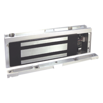 Chapa Magnética Electromagnética / 1200 lbs (544 kg) / Doble Voltaje 12/24 VDC / Detección de Puerta Abierta / UL Listado / PoE-Friendly