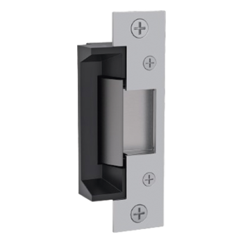 Contrachapa Eléctrica / Perfil Bajo 1-1/16 pulgadas / Doble Voltaje 12/24 VDC/VAC / Fuerza Estática 1,500 lbs / 1 Millón de Ciclos / UL 1034 y UL 294