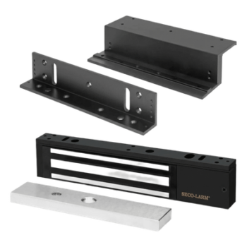 Kit Para Control de Acceso Incluye Chapa Magnética de 600 Lbs / Montaje En Z y L /  Uso Interior / Certificación UL / Color Negro / Diseño Elegante
