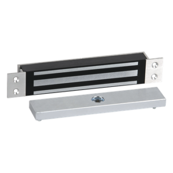 Chapa Magnética Mortise Mini / 750 lbs / 12-24 VDC / Perfil Bajo / 9 x 1.5 x 1.17 pulgadas
