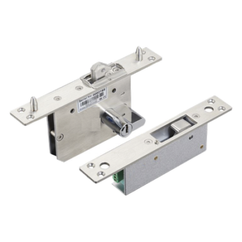 Cerradura Eléctrica para Puertas Corredizas / Tipo Gancho / Llave Bilateral / 12 VCC / 200 mA / Fuerza de Sujeción 400 kg / IP65