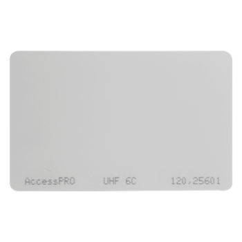 Tag UHF tipo Tarjeta / 960 MHz / EPC GEN 2 / ISO 18000-6C / 85.6 x 54 x 1 mm / Chip Alien H3