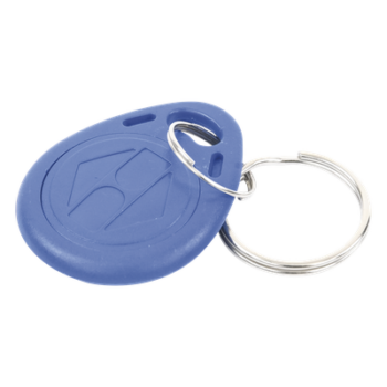 Llavero de proximidad / 125KHz EM / Formato Wiegand 26 bits / PVC azul / 35x3x6 mm (1.38x0.12x0.24 in)