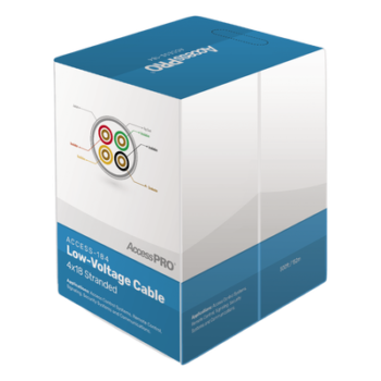 Bobina de cable / 4 conductores / 18 AWG / 152 m (500 ft) / FRPVC / CM / Control de acceso