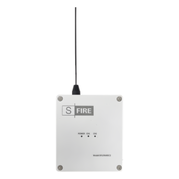 Receptor Inalámbrico / Alcance 2500 m (8202.1 ft) / 2 Salidas de Relevador Tipo C / Frecuencia 433.92 MHz / Contacto Seco para Panel de Alarma