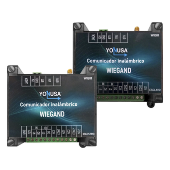 Convertidor Inalámbrico Wiegand / 1 Canal Wiegand / 2 Relevadores / 2 Entradas / Alcance 1.6 km (5249.3 ft) / Banda 915 MHz