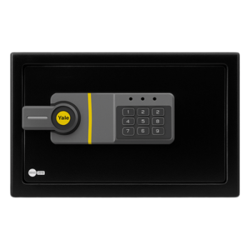 Caja Fuerte Electrónica / Código Programable 3-8 Dígitos / Bloqueo Automático 5 Min / Acero Reforzado 2 Bulones / Alimentación 4 Pilas AA / Indicadores LED