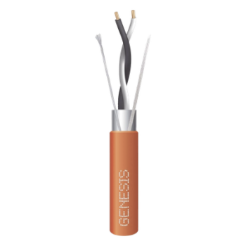 Cable de Comunicación / 1 Par 18 AWG / Blindado / Plenum / 305 m (1000 ft) / Naranja