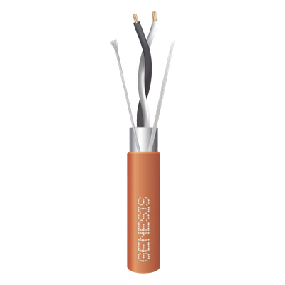 Cable de Comunicación / 1 Par 18 AWG / Blindado / Plenum / 305 m (1000 ft) / Naranja