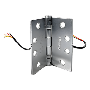 Bisagra Pasa Cables / 6 Conductores / 24V CC/CA 3A / Acero Inoxidable 4x4 pulgadas / 800,000 Ciclos / UL Incendios