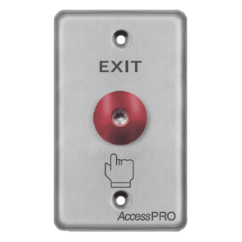 Botón de Parada de Emergencia / Contacto NO/NC / LED 12 VCC / Acero Inoxidable / Ø 16 mm / Placa 115 x 70 x 32 mm