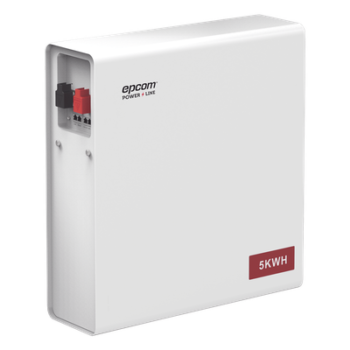 Batería de Litio Hierro Fosfato (LiFePO4)  de 5 Kwh, 51.2 Vcc, 100 Ah, Outdoor, Instalación a pared