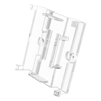 Soporte de Pared para Etiqueta Electrónica / Compatible 2.13" a 7.5" / Policarbonato Transparente / 37x36x10 mm / Diseño Modular
