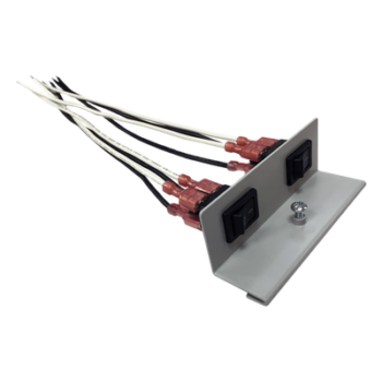 Soporte de interruptor basculante / Doble / 250 VCA / 15 A / 18 AWG / 0.82 m (2.7 ft)