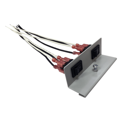 Soporte de interruptor basculante / Doble / 250 VCA / 15 A / 18 AWG / 0.82 m (2.7 ft)