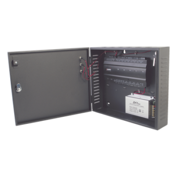 Controlador de Acceso 4 Puertas / 3,000 Huellas / 30,000 Tarjetas / TCP-IP / Gabinete Metálico con Fuente 12V 5A