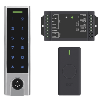 Controlador de Acceso con Teclado Inalámbrico / IP65 / 1000 Tarjetas / 125 kHz / 433 MHz / 30 m (98.4 ft) / -40 a 60 °C