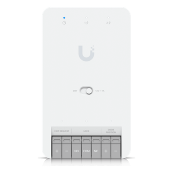 Hub de Control de Acceso / Una Puerta / PoE++ / Terminal 12V / 2 Lectores o Cámaras / DIN Rail / Interior