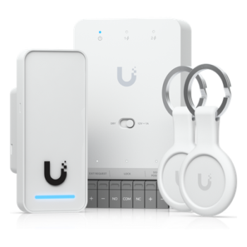 Kit de Control de Acceso / 3,000 Usuarios NFC / PoE++ 45W / 3 Puertos GbE / IP55 / -30°C a 45°C
