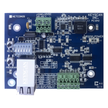 Convertidor RS232 a TCP/IP / 12 VDC / 30 m / RJ45 10/100 Base-T / 5 a 70 °C / 3.031' x 3.896'