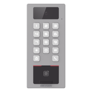 Terminal de Control de Acceso / Videoportero Multiapartamento / 2 Megapixel / IP65 & IK09 / 10,000 Huellas / 100,000 Tarjetas / PoE / 2 Relays / Wi-Fi