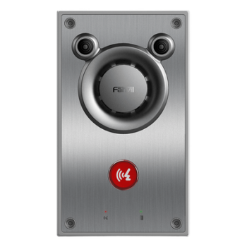 Intercomunicador IP de Emergencia / Altavoz 10W / 2 Líneas SIP / IP66 e IK10 / PoE 802.3af / Rango -40°C a 70°C