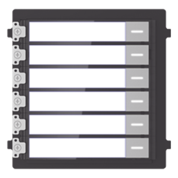 Módulo de Botones para Videoportero Modular / 6 Botones / Montaje Empotrado o Superficie / IP65 / Consumo 2 W