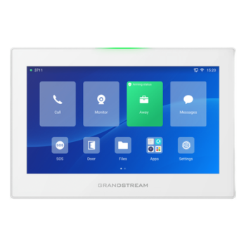 Estación de Intercomunicación SIP / Pantalla Táctil 7'' 1024x600 / Wi-Fi 6 Dual Band / Bluetooth 5.0 / 8 Canales de Alarma / Android 13 / Control HVAC e Iluminación