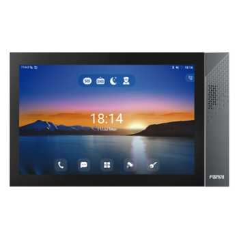 Monitor IP/SIP para Interior / Pantalla Táctil 10.1" / Android 9.0 / Wi-Fi Dual Band / Bluetooth 5.0 / PoE / 8 Entradas de Alarma